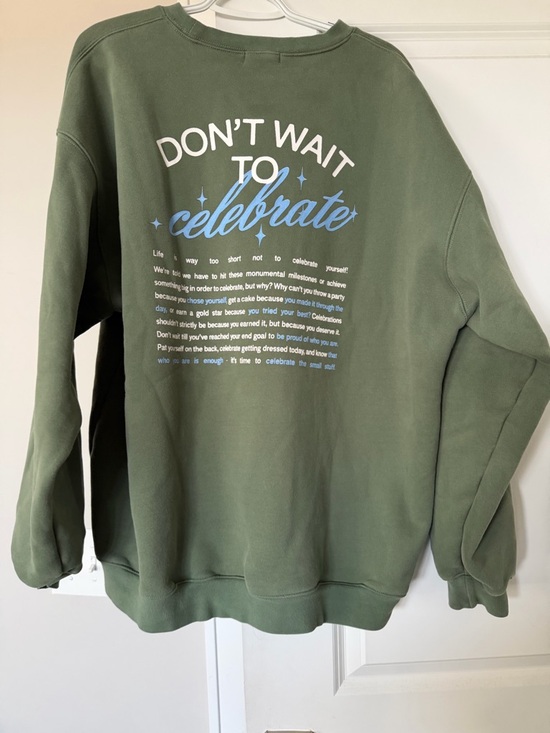 The Mayfair Group Other - The Mayfair Group "Don't Wait to Celebrate" Sage Green L/XL